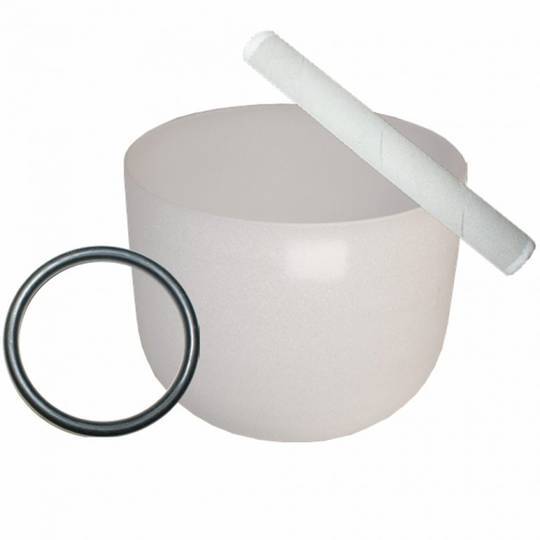 SINGING BOWL FROSTED WHITE 25cm